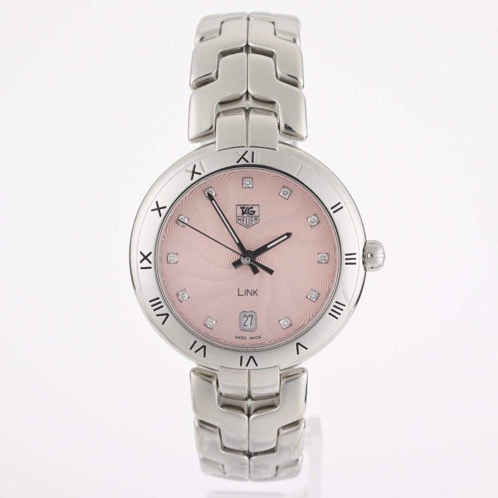 TAG Heuer Link WAT1313.BA0956 35mm Pink Diamond Ladies Watch